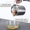 thumbnail image 4 of 304 Stainless Steel Grease Strainer and Container - 1.8 L/1.9 Quart Large Oil Storage Pot Grease Keeper with Dust-Proof Lid & Easy Grip Handle - for Bacon, Kitchen Cooking or Frying Oil, 4 of 6