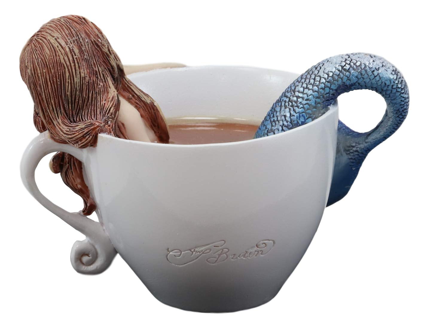 Gifts & Decor Amy Brown Sweet Addictions Relax Coffee Therapy Mermaid Sculpture Figurine