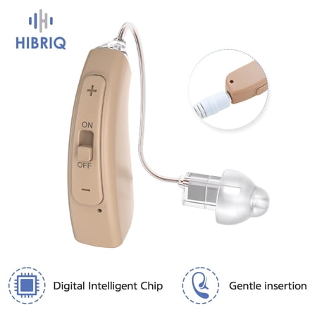 HIBRIQ Receiver-in-Canal Digital Hearing Aids with Noise Cancellation & Clear Sound for Seniors HH-1704