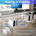 thumbnail image 4 of Computer Tower Stand CPU Stand Adjustable Mobile Cart Holder Desktop Stand with Rolling Locking Caster Wheels PC Tower Stand Holder for Floor Carpet Gaming PC Case Home Office, 4 of 7