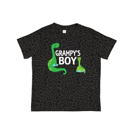 

Inktastic Grampy s Boy Grandson Dinosaur Gift Toddler Boy Girl T-Shirt