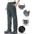 thumbnail image 3 of iCreek Men's Rain Pants Waterproof Over Pants Windproof Lightweight Hiking Pants Work Rain Outdoor for Golf, Fishing, 3 of 8