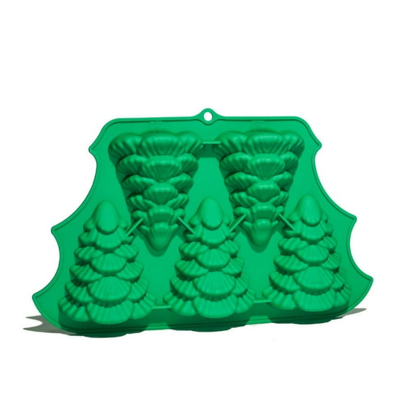 Birdeem Mini Christmas Tree,Christmas Candy Gifts,Christmas Large Size Xmas Baking for Mini Cakes Soap Chocolate Candy and Candles with Christmas Tree Santa Snowman Shape,Christmas Chocolate Gifts