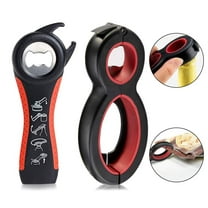 TRENZADO 6 in 1 Multi Opener Jar Opener, 5 in 1 Bottle Can Opener Set, Seal Soda Lid Twist Grips, Jar Opener for Chef Kids Kitchen Gift Christmas Holiday Party