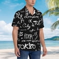 thumbnail image 5 of Kll Men'S Hawaiian Shirt Short Sleeve Button Down Beach Shirts-Travel The World, 5 of 8