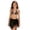 Brown, variant on Girls 3 Piece Bikini Set Print Swimsuit with Cover Up Skirt Wireless Beach Swimwear Summer Bathing Suit,Sky Blue,10-11 Years