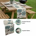 thumbnail image 6 of Retro Farm Blue Flowers Butterfly Table Runner-72 Inch Long Country Floral on Letter Table Runners Linen Burlap Tablerunner for Kitchen Dining Room Holiday Party, 6 of 9