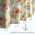 thumbnail image 6 of Pioneer Flower Floral Print Pattern Shower Curtain 36"x72", Bathroom Decorative Shower Curtain Set with 12 Hooks, Waterproof Washable, 6 of 6