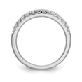 thumbnail image 2 of 14K White Gold Ring Band Wedding Diamond Round , Size 6, 2 of 7
