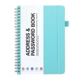 thumbnail image 2 of Notebook (B6) Cyan [Pen Holder + Rubber Band + Accordion Pocket],Password Address Book Coil Book Password Address Book Coil Book, 2 of 9