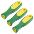 thumbnail image 1 of Empuñadura de goma Uxcell de 3 piezas, empuñaduras rectangulares de 4.33"/0.36" para lima ergonómica para lima de 10" [Verde Amarillo], 1 of 1