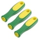 thumbnail image 1 of Empuñadura de goma Uxcell de 3 piezas, empuñaduras rectangulares de 4.33"/0.36" para lima ergonómica para lima de 10" [Verde Amarillo], 1 of 1
