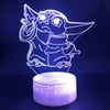 Greentree 3D Illusion Star Wars Baby Yoda LED Night Lights for Kids 16 Color Change Decor Lamp Star Wars Toys and Gifts for Boys Girls and Any Star Wars Fans