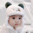 thumbnail image 3 of Toddler Kids Infant Winter Hat,Earflap Knit Warm Cap Fleece Lined Beanie for Baby Boys Girls, 3 of 5