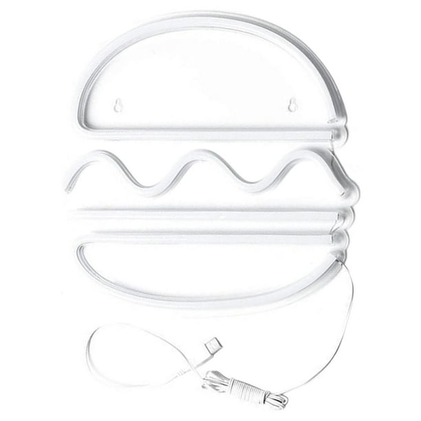 Hamburguesa Letrero de Luz de LED Decoración de pared para Yuyangstore Señal de luces de neón