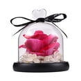thumbnail image 3 of Heart Glass Dome Simulation Rose Flower String Light Home Night Light Decoration Valentine's Day Gift, 3 of 7
