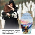 thumbnail image 3 of Prismatic Speed Illusion Car - Funeral Urns For Adult Ashes Men - Majestic Large Urn for Ashes - Adult Male Cremation Memorial 10 Inch, 3 of 5