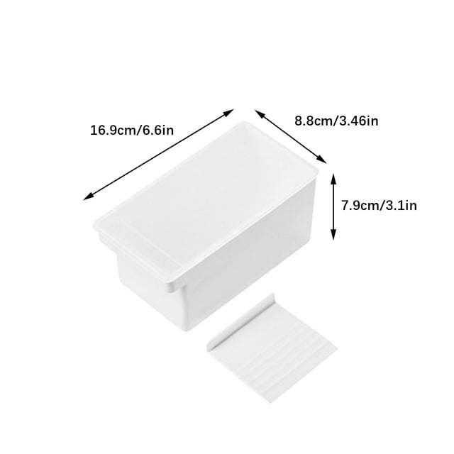 Cheese Storage Container, Refrigerator Food Keeper, Flip-Top Kitchen Box, Airtight Freshness Organizer, Precise Portion Control for Baking Ingredients, Garlic Ginger Seasoning Saver