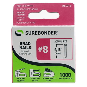 Brad Nails - 18 Gauge, 9/16"  - 1000 ct.