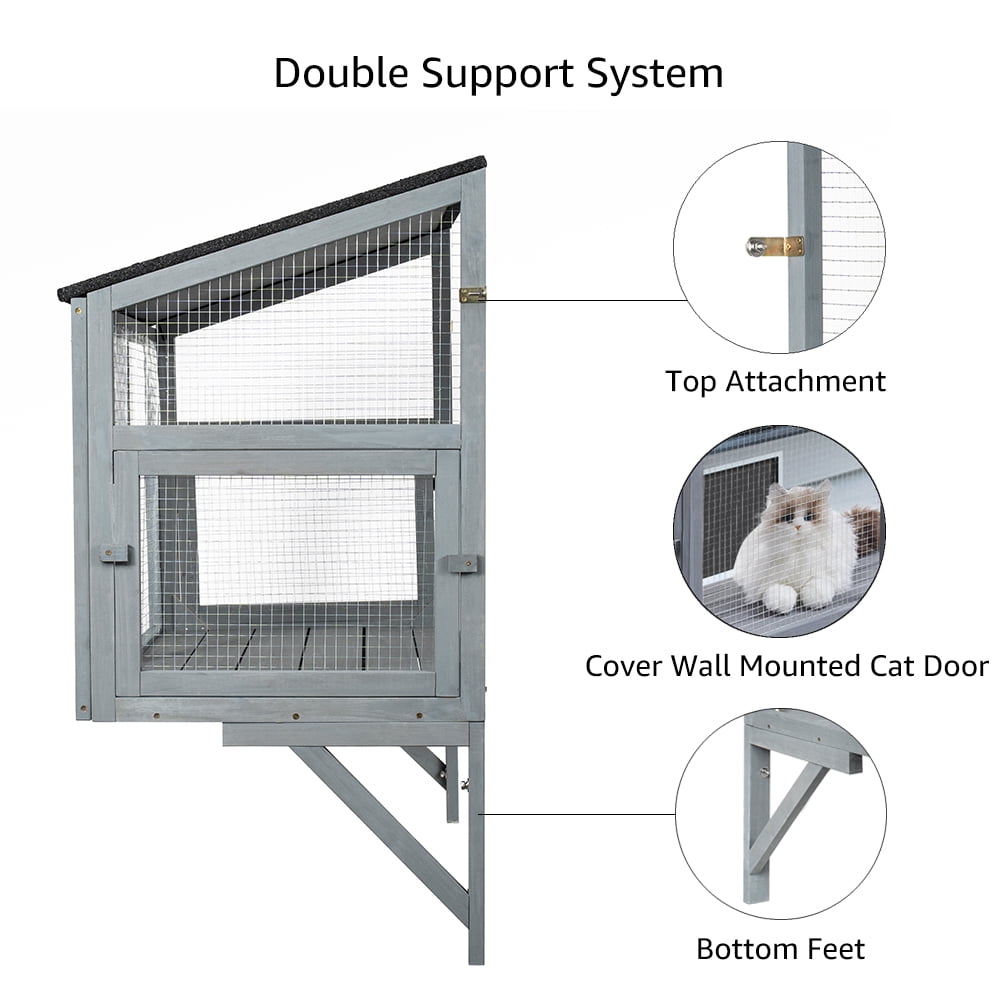 unipaws Cat Catio, Window Box Enclosure for Indoor Cats