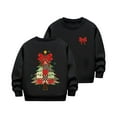 thumbnail image 4 of Cowsor Girls Sweatshirts Kids Cute Graphic Crewneck Pullover Tops Xmas Long Sleeve Holiday Shirts, 4 of 7