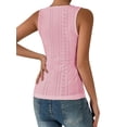 thumbnail image 5 of Xuanfei Women Cross Over V Neck Sleeveless Cutout Ruched Slim Tank Top, 5 of 7