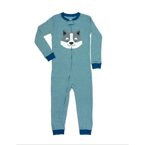 Carter's Toddler Boy's Husky Dog Striped Cotton Footless Pajama Sleeper, Size 2T