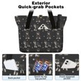 thumbnail image 2 of Tote Bag for Women - Schnauzer Dog Shoulder Bag - Large Utility Work Duffle Bag with Zipper Handbag for Travel, Work, Sprots, 2 of 5
