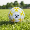 thumbnail image 3 of Balón de fútbol profesional Soidarity tamaño 5 blanco y azul retención de aire confiable, 3 of 6