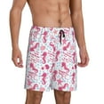 thumbnail image 2 of Fotbe Seahorse and Starfish Pajama Shorts for Men, Men's Pajama Bottoms, Sleepwear,Short Pajama Pants-4X-Large, 2 of 9
