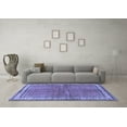 thumbnail image 3 of Ahgly Company Indoor Square Persian Blue Traditional Area Rugs, 6' Square, 3 of 4