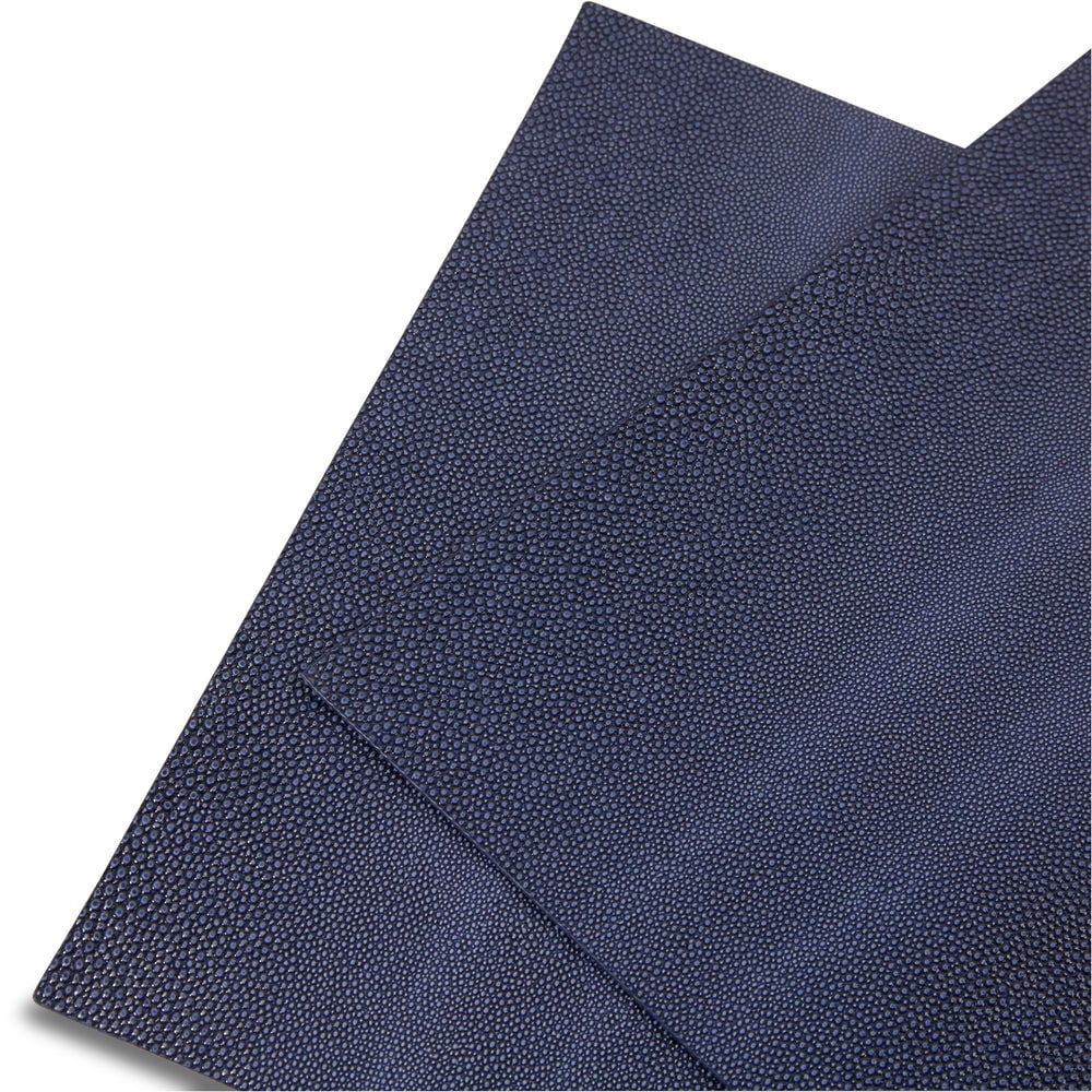 Ala Carte by Dainty Home Lucerne Patent Pebbled Textured Faux Leather Placemats – Set of 4, Reversible, Non-Slip, Washable, Heat & Tear Resistant – 12x18 in Dining Table Mats
