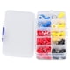 thumbnail image 5 of Kit surtido de conectores de cables, 102 piezas, terminal de anillo aislado, conectores eléctricos de cables aislados, terminal de conector de crimpado de cables optimizado para la excelencia, 5 of 8