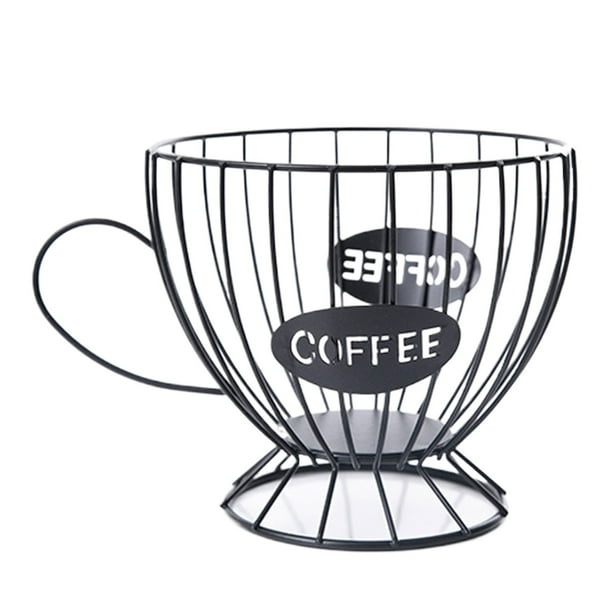 Cesta para cápsulas de café Bearachild organizador negro con gran espacio de almacenamiento