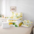 thumbnail image 6 of Manfei Yellow Lemon Fruit 7-Piece King Bedding,Girly Bowtie King Bed in a Bag, 6 of 7
