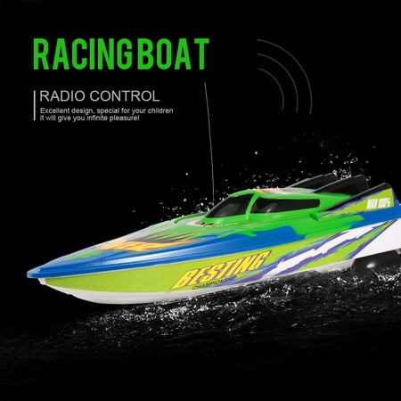 RC Boat High Speed Boat radio controlled motor boat, 20km/h remote controlled toy gifts for children and beginner, remote controlled boat for lakes and