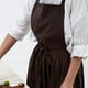 thumbnail image 3 of Inteprter Algodón Lino Jardinería Café Camarero Vestido Delantal Delantal Babero informal Mujeres Hombres para hornear Trabajo Limpieza del Type3 NO3, 3 of 6