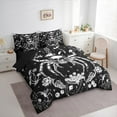 thumbnail image 3 of Castle Fairy Boys Girls Abstract Animal Spider Bedding Comforter Set 7pcs,Gothic Skull Queen Bedding Sets Super Cozy,Floral Flowers Mushroom Queen Sheet Sets,Luxury Bedroom Decor,Reversible, 3 of 8