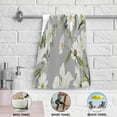 thumbnail image 4 of Coolnut Spring Elegant Flowers Birds Hand Towels 2 PCS, Kitchen Towel Ultra Soft and Highly Absorbent,Decorative Fingertip Face Towel for Bathroom Hotel, 28.3"x 14.4", 4 of 5