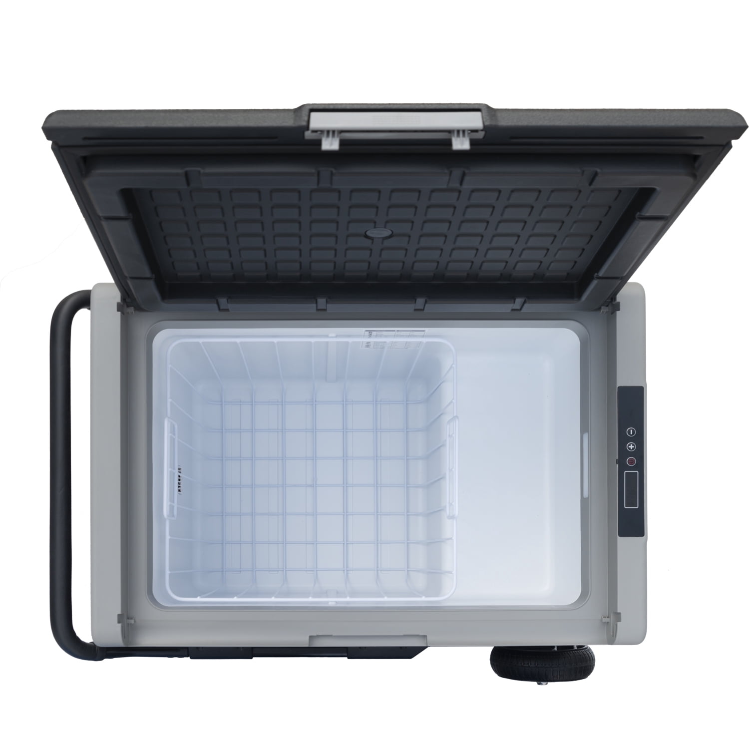 Techomey 12V/24V Car Fridge, 50L Camping Mini Freezer, Quiet Electric Compressor Cool Box
