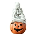 thumbnail image 1 of PEIXUN Ensemble de Figurines Squelette & Citrouille en Résine Voir Écouter Ne Pas Dire Mal Maison Décorations d'Halloween, 1 of 9