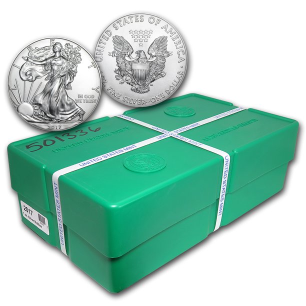 U.S. Mint 2017 (P) 500Coin American Silver Eagle Coin Monster Box