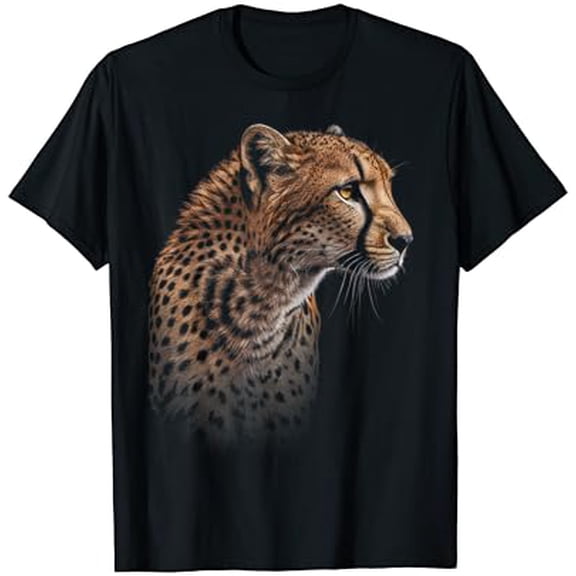 Sam Soft Panther Cheetah Tiger Panther Face Lion Cat T-Shirt