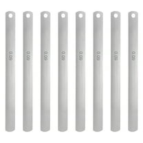 Uxcell 8 Pack Metric Steel Feeler Gauge, 0.09mm Thickness Filler Gauge, Offset Valves, Guitar Gauge Gage Measuring Tool