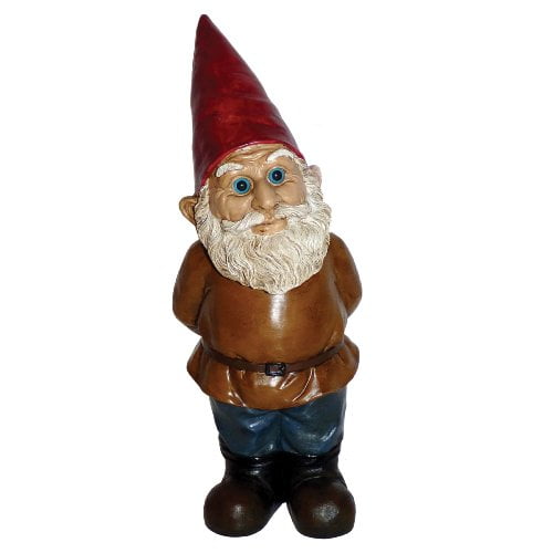 Garrold Gnome Observateur par Michael Carr Designs - Figurine de Gnome en Plein Air pour Jardins, patios et Pelouses (80045)