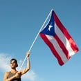 thumbnail image 7 of Puerto Rico Flag 6x10 Feet - Embroidery Embroidered Puerto Rico Flags 6' x 10' with 3 Brass Grommets Heavy Duty 4 Stitching Rows for Outdoor, Vivid Color Fade-resistant,Sewn Stripes, 7 of 7
