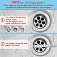 thumbnail image 3 of Kitchen Sink Strainer, 2 Pack Drain Stopper Stainless Steel Plug, for Sink, 3.15 Inch Diameter, 3 of 4