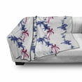 thumbnail image 3 of East Soft Flannel Fleece Throw Blanket, Irises in Watercolor in Native Effects Blossoming Spring Eastern Artwork Print, Cozy Plush for Indoor and Outdoor Use, 60" x 80", Purple, by Ambesonne, 3 of 6