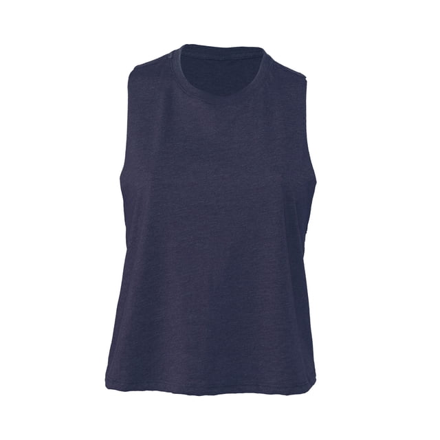 Bella + Canvas Womens Racerback Cropped Sleeveless Tank Top