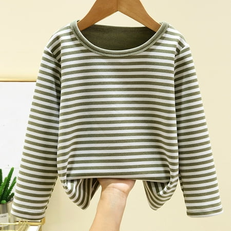 

GERsome Kids Baby Girl Boy T-Shirt Long Sleeve Stripe Shirts Tops Toddler Fashion Basic Tee Blouses Outfits